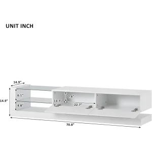 TV Stand with LED Lights ,