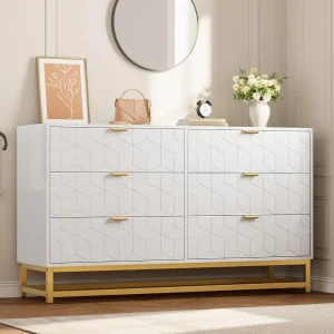 Modern White Dresser for Bedroom